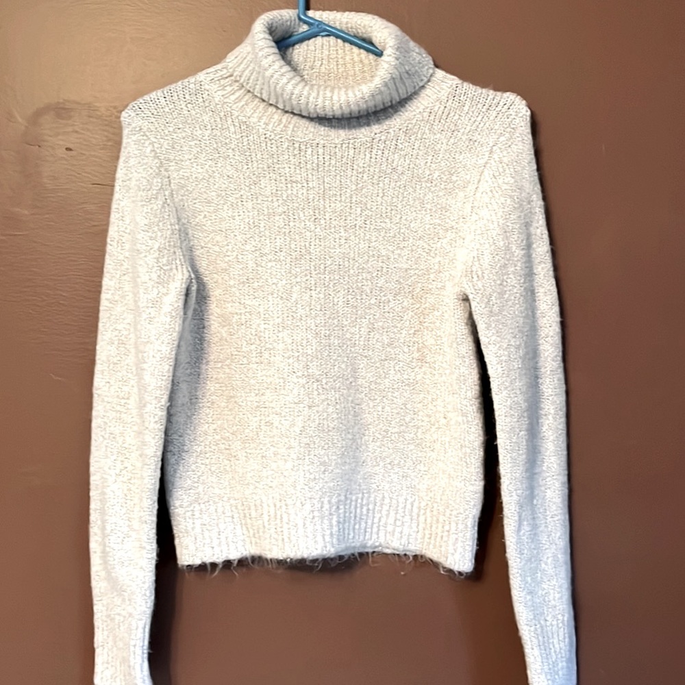 Brandy Melville Light Grey Turtleneck Sweater